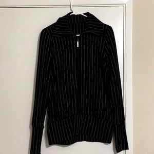 Gently Worn Lululemon Black & White Striped Jacket